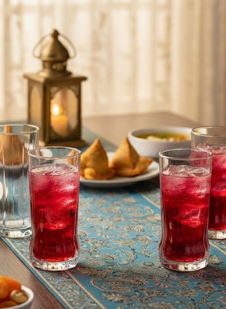 Premium Tall Clear Juice Glasses Set of 6 pcs – Slim Shape Cold Drink Glass - Image 2